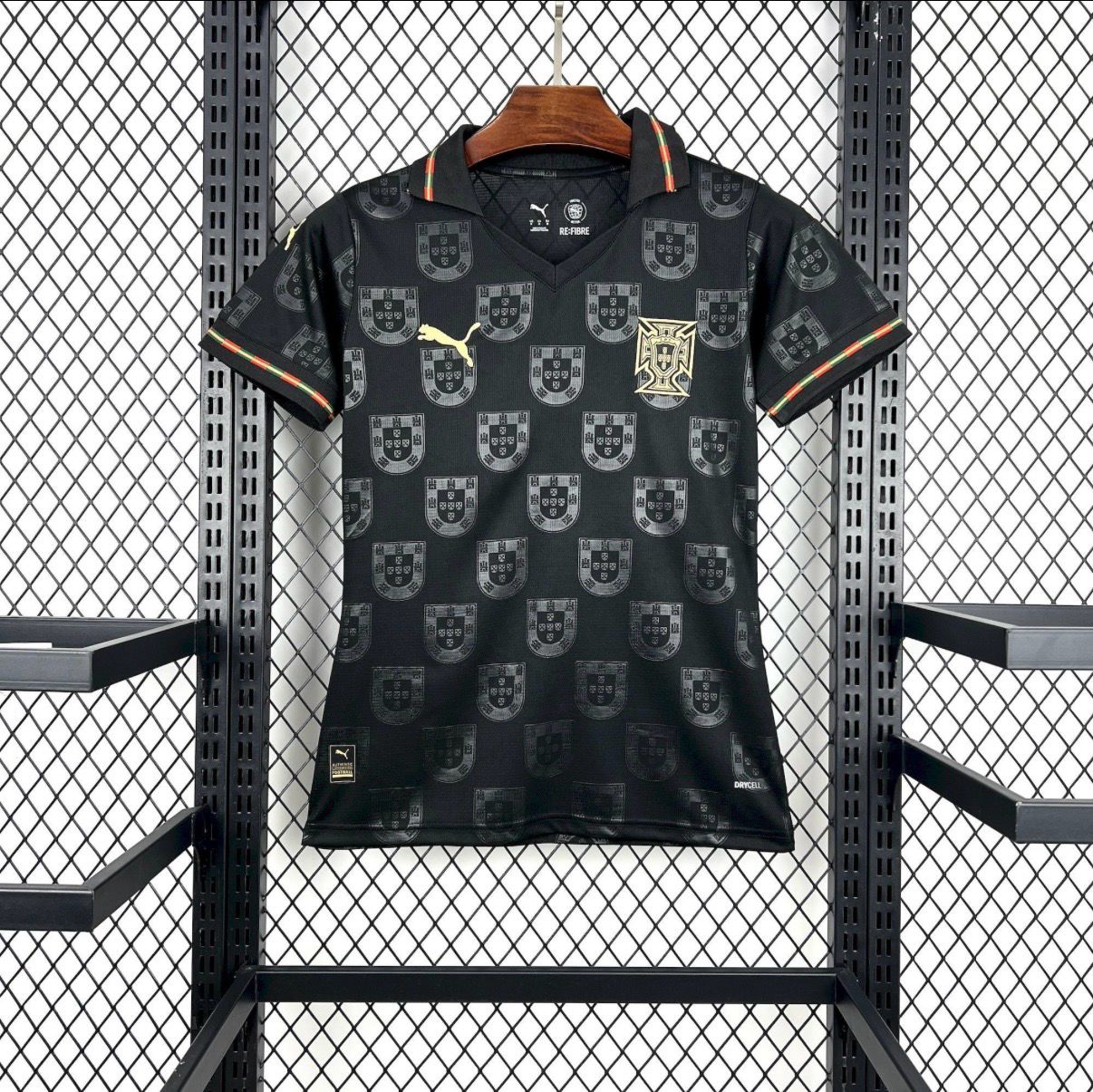 Camiseta Portugal Alternativa Negra - Mundial 2026